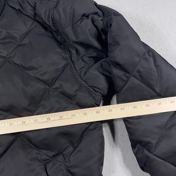 Eddie Bauer Jacket Womens‎ Medium Black Quilted Goose Down Puffer Winter Coat - Picture 4 of 8